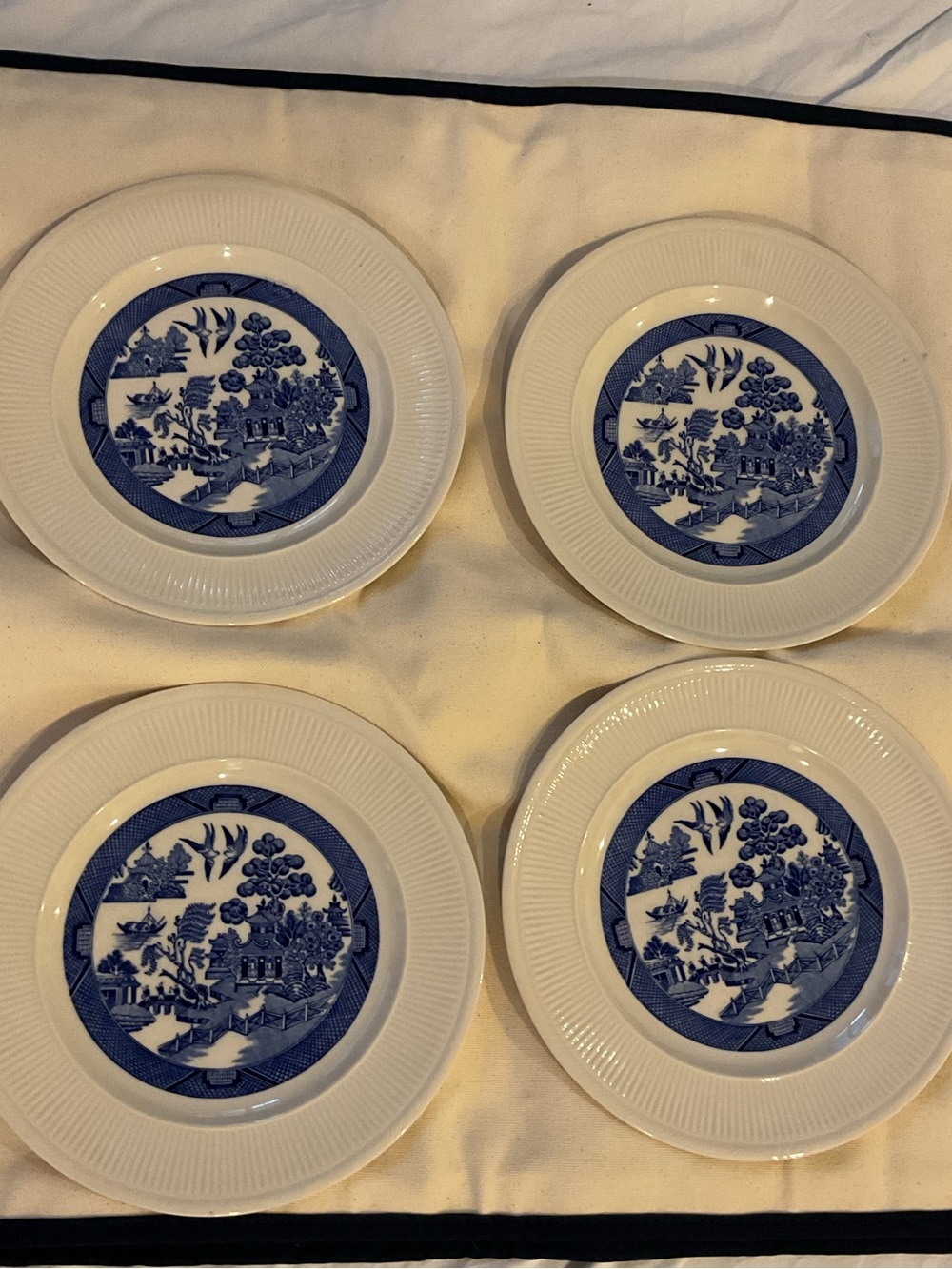 Shenango China Blue Willow Porcelain Dinner Plate - Vintage